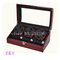 6+7 automatic wooden watch winder storage boxes for watch show and display red n black color