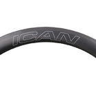Wholesale ICAN Super light weight Carbon Road Rim Toray T800&T700 50C 27mm Width 3K twill weave