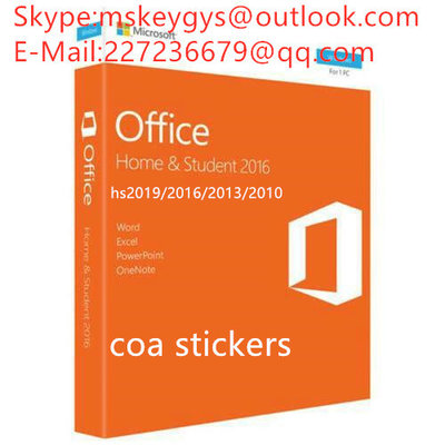 China Office 2016 Home And Business /office 2016 pro PLUS / Home And Student Key  /coa stickers supplier