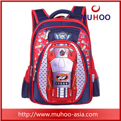 3D Cartoon Blue School Bag School Backpacks for Kids