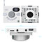 Hot sale Portable bluetooth Wall Speaker Switch Design AUX Multi-functional Stereo With FM TF Card USB Time Display MP3 supplier