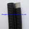10mm black and grey PVC jacketed metallic flexible conduit for cable management systems