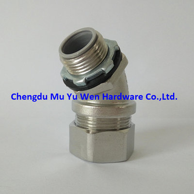 25mm liquid tight 45 degree stainless steel 304 fittings for flexible metallic conduit
