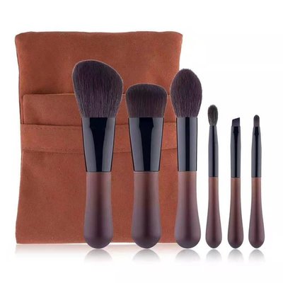 China High quality soft touch makeup brush travel set OEM cosmetic brush set factory supplier