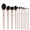 High quality soft touch real hair makeup brush set OEM cosmetic brush set factory supplier