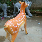 customize size animal fiberglass statue large milu deer model as decoration statue in garden /square / shop/ mall