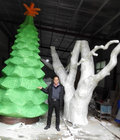 customize size fiberglass green large christmas tree  as decoration statue in garden /shop mall/ supermarket