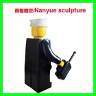 cartoon statue lego character statue   life size colorful  as decoration model in children amusement garden