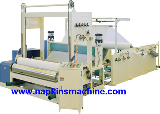 China Full Automatic Paper Roll Slitting Rewinding Machine For Napkin / Facial Tissue supplier