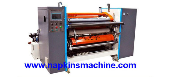 China Plastic And Stretch Film Slitting Machine / Thermal Paper Roll Slitter Rewinder supplier