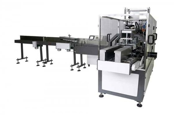 China Fully Automatic Facial Napkin Packaging Machine By Wrapping / Folding And Sealing supplier