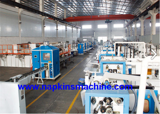 China Servo Motor Facial Tissue Paper Production Line With Packing Machine supplier
