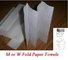 Auto W Fold Paper Towel Making Machine 460mm , Steel To Steel Embossed supplier