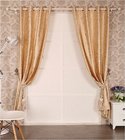 Embossed Black Out Window Curtain with Flocking