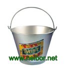 high quality metal tin beer bucket ice bucket beer coolers with custom printing Logo