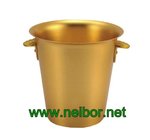 Gold color aluminum ice bucket beer bucket champagne bucket