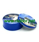Promotional round metal tin coasters sets with cork in round tin containers