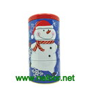 3-Section Woodgrain Gift Tin Storage Box Tea Canister
