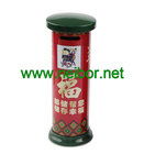 Chinese style mailbox shaped money box tin coin bank donation box