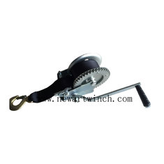 China China Factory 1000lbs Cheap Hand Winch With Strap, Portable Winch For Sale supplier