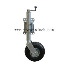 China 500lbs Side Mounting Hot Dip Galvanised Pneumatic Wheel Jockey Wheel For Boat Trailer supplier