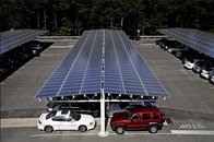 Aluminium Sunshading Carport for Park Car Parking System / Solar Carport for 8Cars windshield sun shade