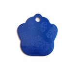 animal id identify anti-lost dog tag footprint shape keychain embossed debossed logo metal tag mecklace pedant
