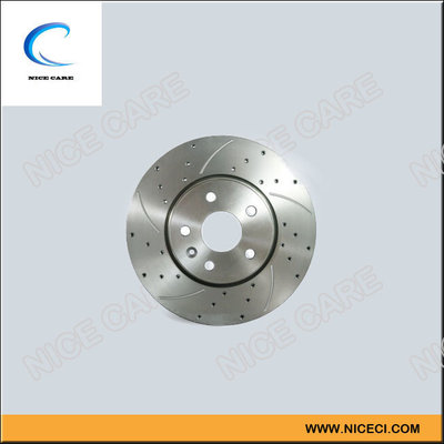 China Bremsscheiben ,Drilled &amp; Slotted Brake Rotors  With Material GG25 For Comercial Cars supplier