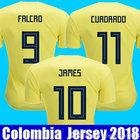 Thailand quality National COLOMBIA 2018 World Cup soccer jersey JAMES RODRIGUEZ Jersey FALCAO CUADRADO Football