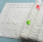 terry cloth white cotton hotel bath floor mat, bath foot towel,50*80cm bathroom floor towel