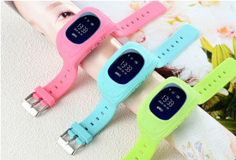 Child Smart Watch with 2G modem, Micro SIM card, 0.96 inch Screen, LBS location, Healthy pedometer, Voice Chat etc.