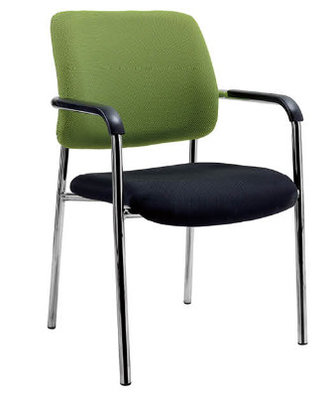 China office stackable fabric visitor arm chair supplier