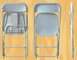 plastic foldable events chair Commercial White Plastic Folding Chairs Stackable Wedding party event chair supplier
