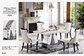 rectangular 4 seater marble dining table furniture supplier