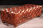 classic old style antique club rectangle leather ottoman supplier