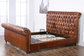 classical old style antique luxury leather bed furniture supplier