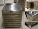 supermarket wooden produce bin with stainless steel tray supplier