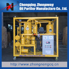 Yellow Efficient  Double Stage Vacuum Transformer Oil Filtration System/ Oil Recycle Machine for Large Power Equipments