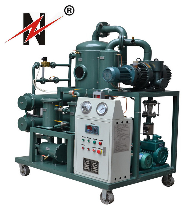 Double Stage High Vacuum Transformer Oil Regeneration Booster Vacuum Oil Purifier for all kinds of insulation oils