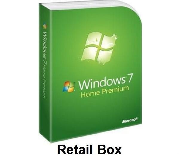 32 bit / 64 bit windows 7 home premium retail Win 7 software WITH COA sticker