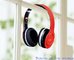 HF680S Foldable Four Channels Wireless Stereo Bluetooth Headphone V4.0 Red & Black