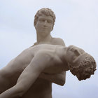 Homosexual Theme Life Size True Love Of Gay Men Natural Marble Statue