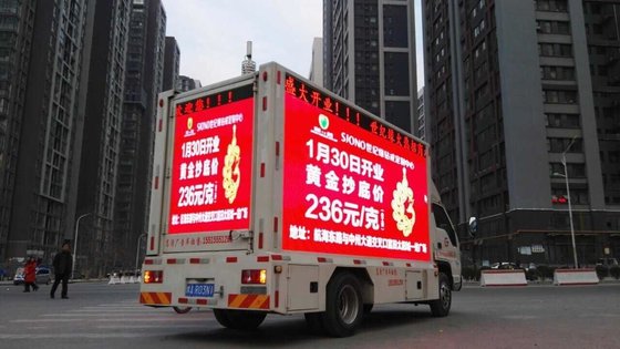 China IP68 P6 Waterproof Mobile  Advertising  Truck Mounted Led Display PH 6mm Aluminum Alloy supplier