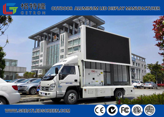 China Weatherproof 1R1G1B Led Mobile Screen Truck Advertisement Wide View Angle supplier
