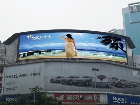 China P8 SMD 2323 Outdoor Advertising LED Viedo Display , High Resolution supplier