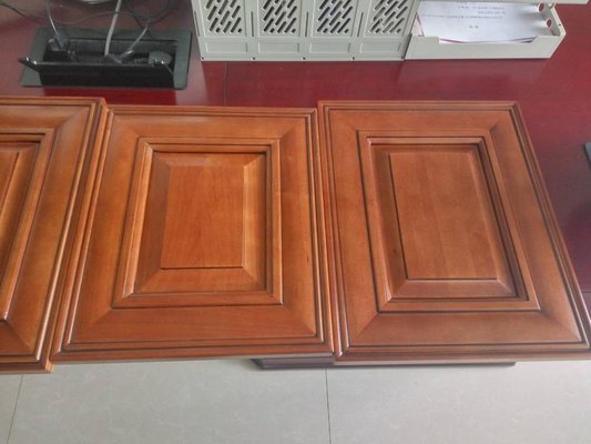 China American Modular standard america kitchen cabinets mohagany raised panel supplier