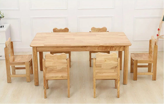 China qihang QHD001 Kindergarten children's original wooden table chairs supplier