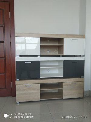 China Best cheap simple model melamine MDF TV set furniture supplier