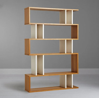 China Factory price wooden melamine bookcase with open shelf supplier