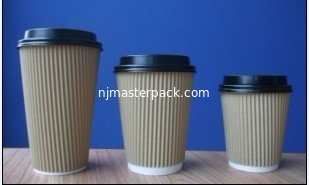 China China factory Disposable hot sale Ripple paper cups supplier